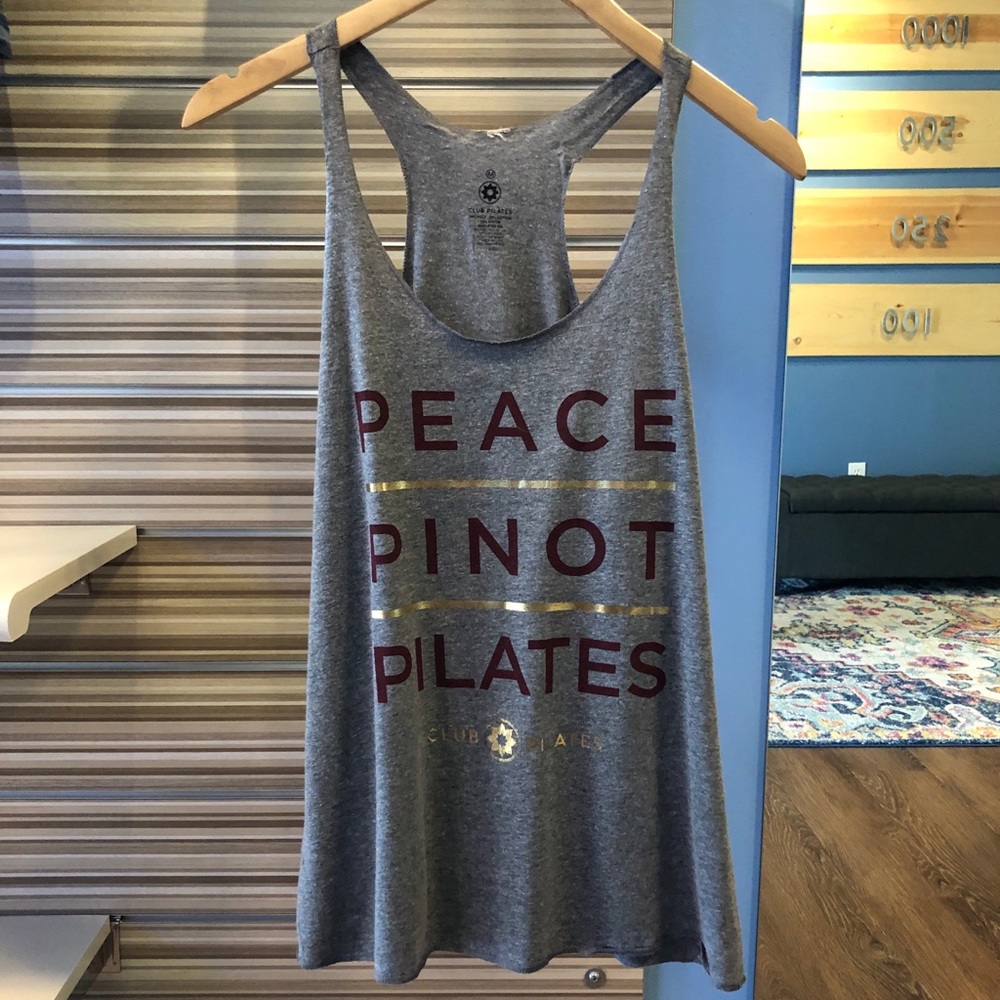 Peace Pinot Pilates Racerback